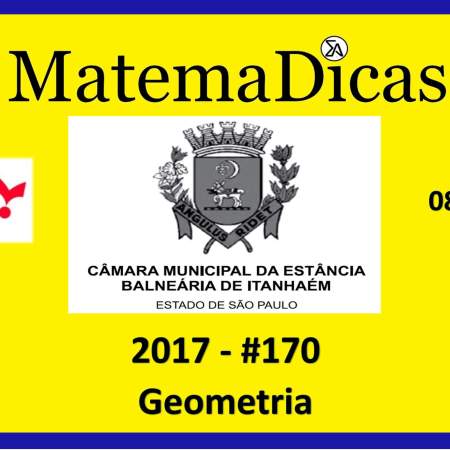 geometria vunesp 2018 resolução de exercícios e questões de provas concursos e vestibulares câmara municipal estância balneária de itanhaém