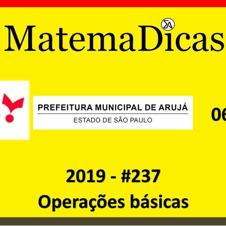 vunesp 2019 matemática para concursos exercícios e questões