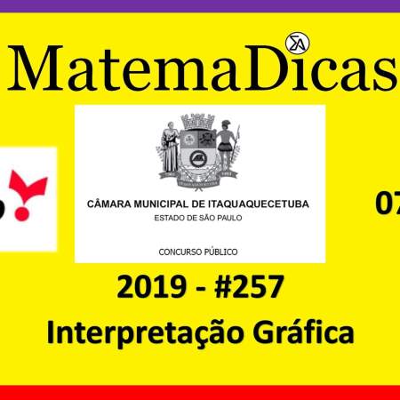 matemática para concursos exercício de interpretação gráfica vunesp 2019