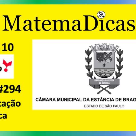 Interpretação Gráfica (04 de 10) – Câmara de Bragança Paulista – Vunesp 2020 – #0294 – Matemática