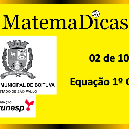 Equação 1º Grau (02 de 10) – Câmara de Boituva – Vunesp 2020 – #0302 – Matemática