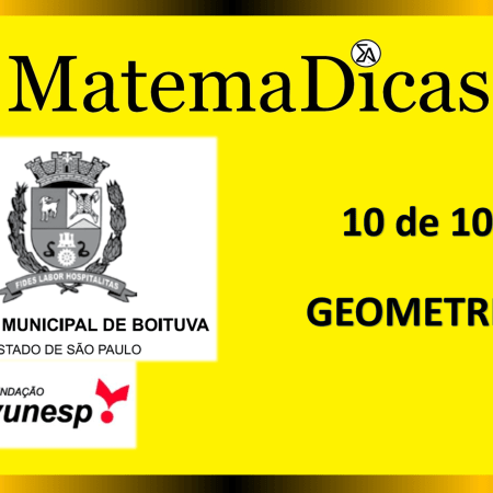 Geometria (10 de 10) – Câmara de Boituva – Vunesp 2020 – #0310 – Matemática