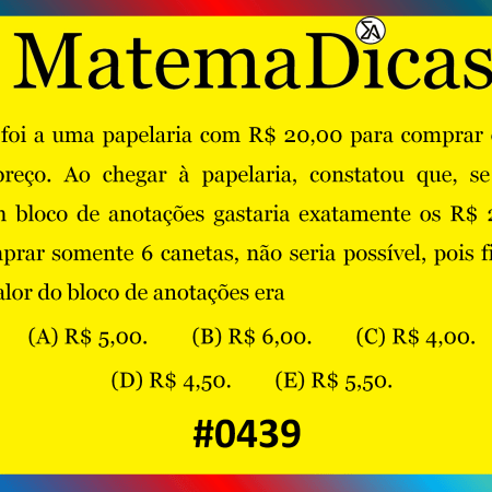 Equação 1º Grau - Matemática - #439