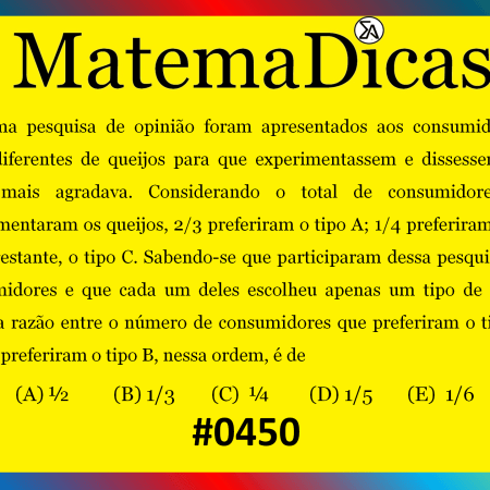 Razão e Proporção - Matemática - #450