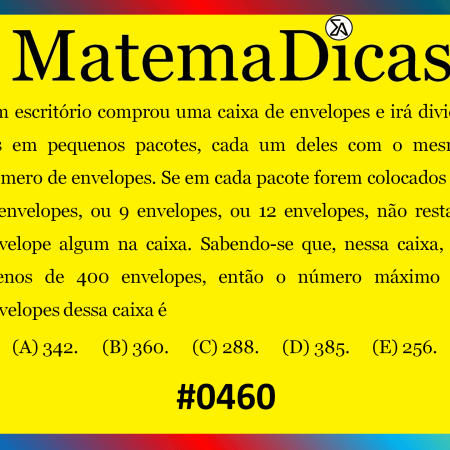 MMC - Matemática - #460