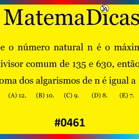 MDC - Matemática - #461