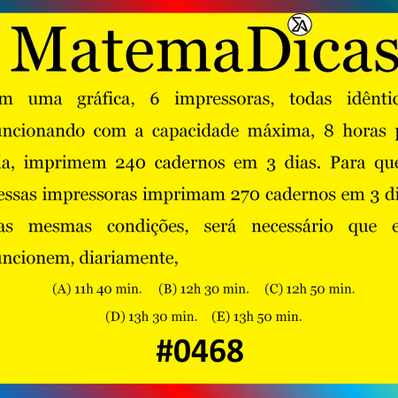 Regra de três composta - Matemática - #468