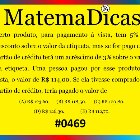 Porcentagem - Matemática - #469