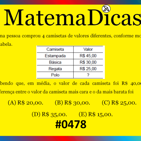 Média - Matemática - #478