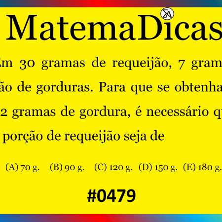 Regra de três simples - Matemática - #479