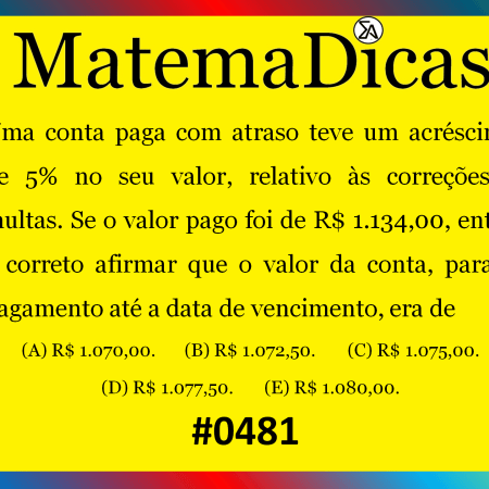 Porcentagem - Matemática - #481