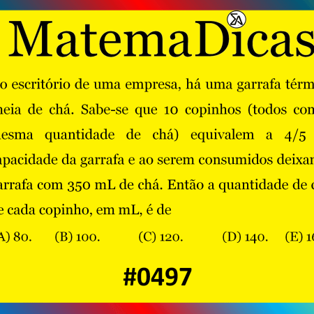 Equação 1º grau - Matemática - #497