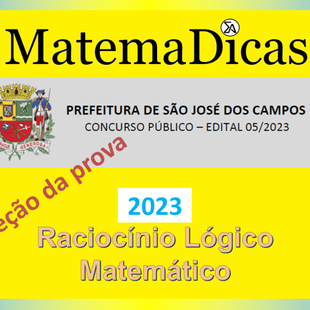 Correção prova - FGV - Prefeitura de SJC 2023 RLM
