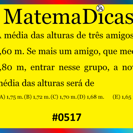 Média Simples - Matemática - #517
